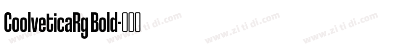 CoolveticaRg Bold字体转换